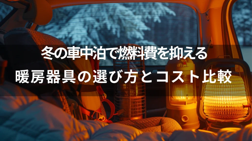 冬の車中泊で燃料費を抑える暖房器具の選び方とコスト比較