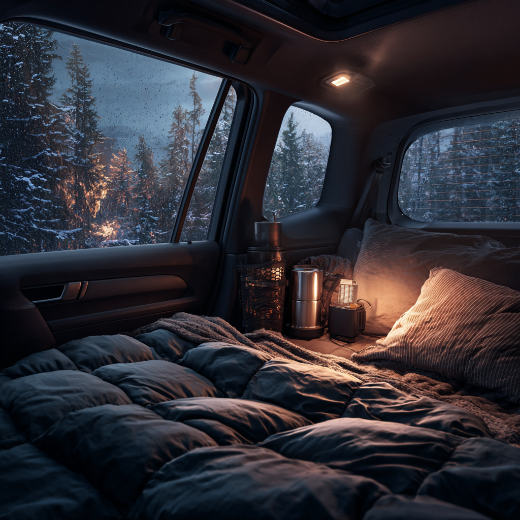 エンジンをかけずに暖をとる具体的な方法