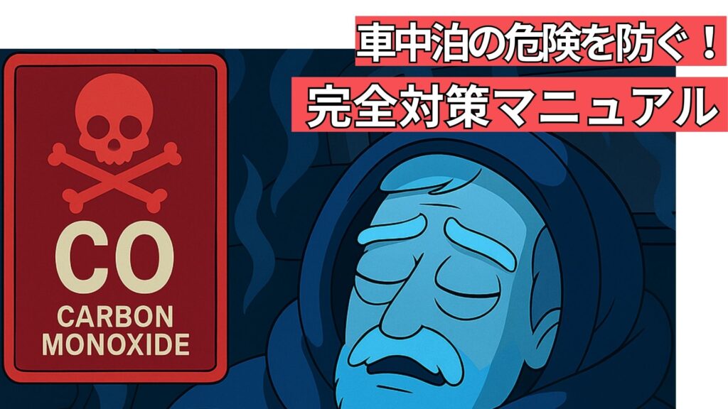 アイキャッチ（車中泊の危険を防ぐ！一酸化炭素中毒・酸欠・結露対策の完全マニュアル）