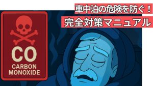 アイキャッチ（車中泊の危険を防ぐ！一酸化炭素中毒・酸欠・結露対策の完全マニュアル）