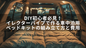 DIY初心者必見！イレクターパイプで作る車中泊用ベッドキットの組み立て方と費用