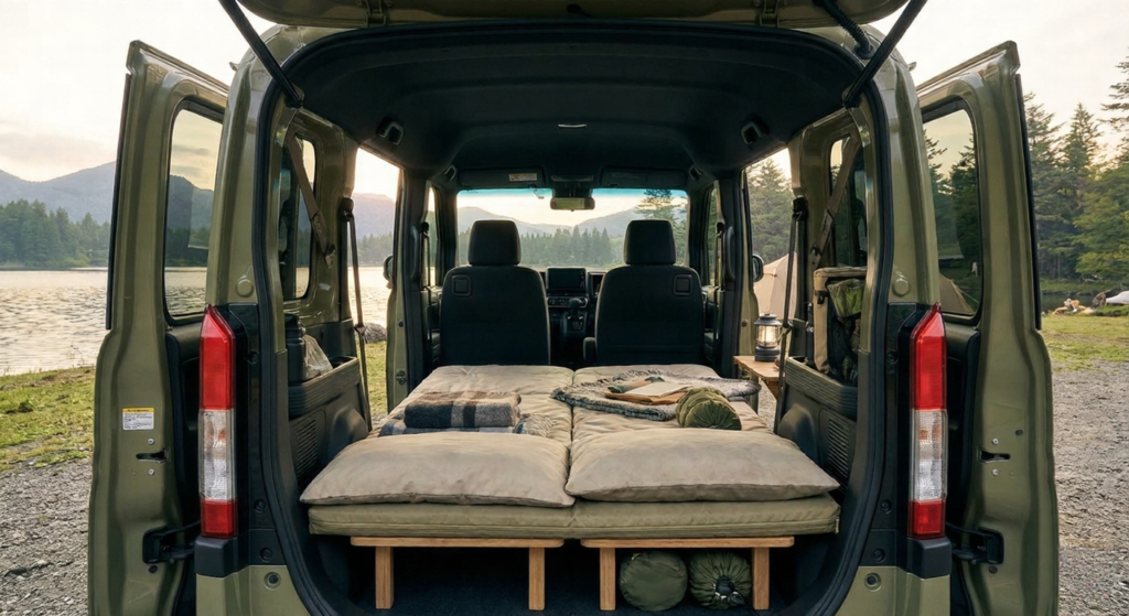 ホンダ N-VANのフルフラット