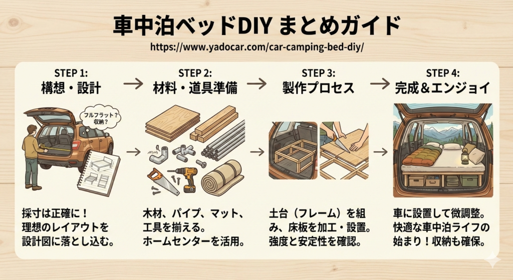 あなたに最適な車中泊ベッドを作ろう！