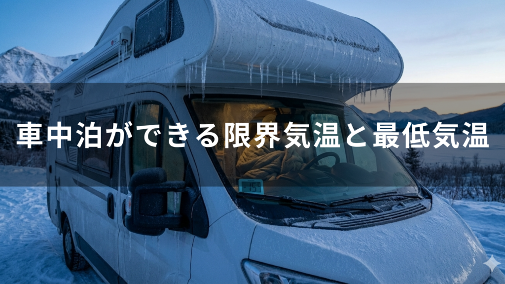 車中泊ができる限界気温と最低気温