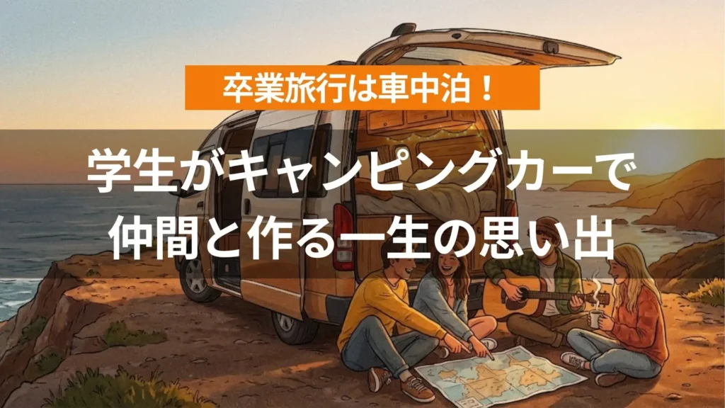 卒業旅行は車中泊！学生がキャンピングカーで仲間と作る一生の思い出